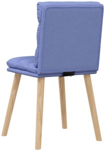 vidaXL Krzesła do jadalni 6 szt. Jeans Niebieski Tkanina 6