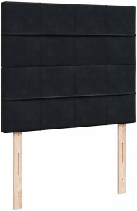 vidaXL Rama łóżka otomana z materacami, czarna, 120x200 cm, aksamit 12