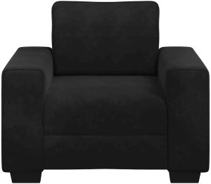 Sofa Fotel Czarny 60 cm Aksamit 4