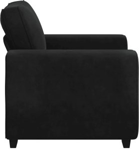 Sofa Fotel Czarny 60 cm Aksamit 5
