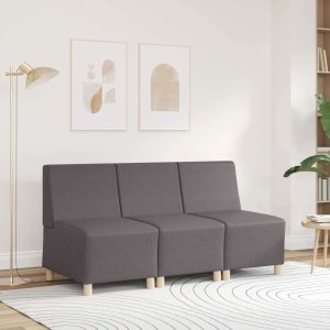 vidaXL Sofa Fotel Szary 55 cm 3