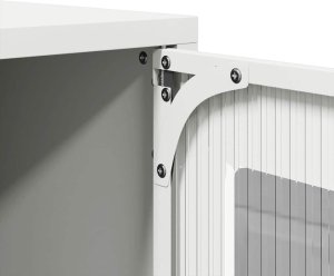 Komoda biała 68x39x123 cm stal 10