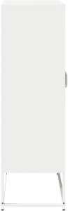 vidaXL Komoda biała 68x39x123 cm stal 7
