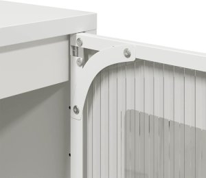 vidaXL Komoda biała 68x39x123 cm stal 10