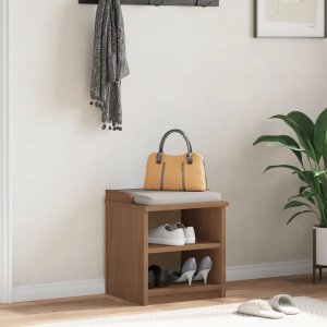 Ławka do przedpokoju "SANDNES" 45x40x50 cm lite drewno sosnowe 3