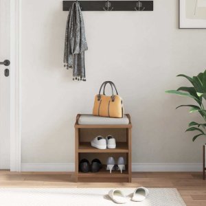 Ławka do przedpokoju "SANDNES" 45x40x50 cm lite drewno sosnowe 4