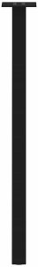 Nogi do stolika kawowego, 4 szt., czarne, 72 cm, stal 6