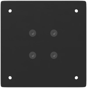 Nogi do stolika kawowego, 4 szt., czarne, 72 cm, stal 7