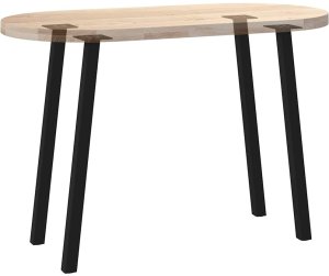 Nogi do stolika kawowego, 4 szt., czarne, 72 cm, stal 8