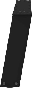 Nogi do stolika kawowego, 2 szt., czarne, 60x(30-31) cm, stal 6