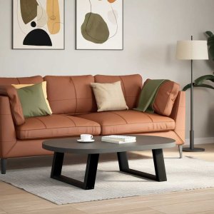 vidaXL Nogi do stolika kawowego, 2 szt., czarne, 70x(30-31) cm, stal 3