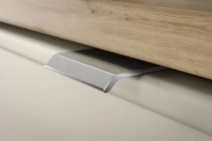 Szafka pod umywalkę nablatową BELLA CASHMERE 60cm kaszmir/dąb artisan - zestaw z blatem 120cm COMAD 17