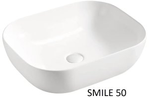 Szafka pod umywalkę nablatową BELLA CASHMERE 60cm kaszmir/dąb artisan - zestaw z blatem 120cm COMAD 19