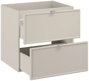 Szafka pod umywalkę nablatową BELLA CASHMERE 60cm kaszmir/dąb artisan - zestaw z blatem 120cm COMAD 9