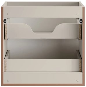 Szafka pod umywalkę nablatową BELLA CASHMERE 60cm kaszmir/dąb artisan - zestaw z blatem 120cm COMAD 10