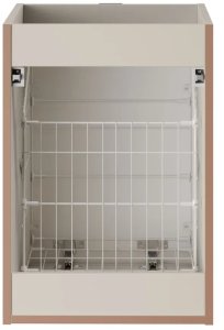 Szafka pod umywalkę nablatową BELLA CASHMERE 60cm kaszmir - zestaw z blatem 120cm COMAD 10