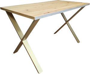 Stół do salonu kuchni 70x120x28 LOFT X złoty Dąb Craft 1