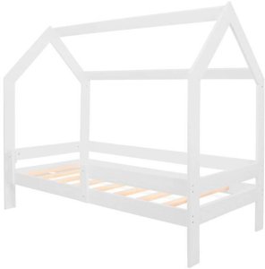 Łóżko domek 160x80 cm drewniane łóżeczko dla dziecka UNIWERSALNY 1