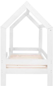 Łóżko domek 160x80 cm drewniane łóżeczko dla dziecka UNIWERSALNY 4