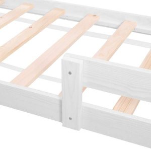 Łóżko domek 160x80 cm drewniane łóżeczko dla dziecka UNIWERSALNY 5