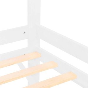 Łóżko domek 160x80 cm drewniane łóżeczko dla dziecka UNIWERSALNY 8