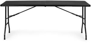 Stół cateringowy 180 cm składany w walizkę czarny ModernHome EDUKAMP 2