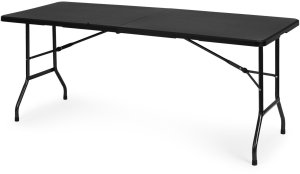 Stół cateringowy 180 cm składany w walizkę czarny ModernHome EDUKAMP 3