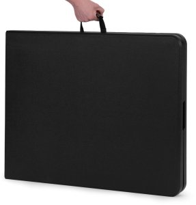 Stół cateringowy 180 cm składany w walizkę czarny ModernHome EDUKAMP 5