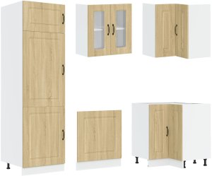 vidaXL Zestaw szafek kuchennych Zestaw 2 Sonoma Oak 4