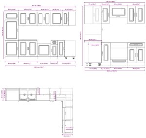 vidaXL Zestaw szafek kuchennych Zestaw 2 Sonoma Oak 10