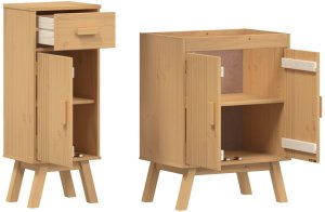 vidaXL Zestaw szafek Zestaw 2 Jasne drewno Meble łazienkowe Prostokątny 5