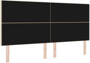 vidaXL Wezgłowie Jasnozielone Szare Sztruks 200 x 5 x 118/128 cm Trwałe 6