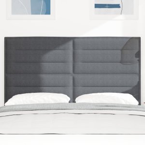 vidaXL Wezgłowie Ciemnoszare Sztruks 144 cm Atrakcyjny design 3