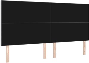 vidaXL Wezgłowie Ciemnoszary Sztruks 200 x 5 x 118/128 cm Wezgłowie 6