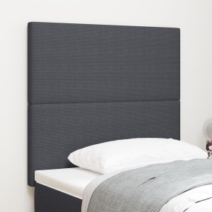 vidaXL Wezgłowie Ciemnoszare Sztruksowe 80 cm Trwałe 1