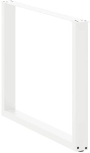 vidaXL Nogi do stolika kawowego, 2 szt., białe, 100x(72-73) cm, stal 4