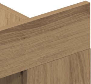 vidaXL Stolik RTV Dąb rzemieślniczy Płyta wiórowa Standard Półki 8