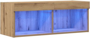 vidaXL Szafka RTV Wykończenie rzemieślnicze Płyta wiórowa Średnia 2