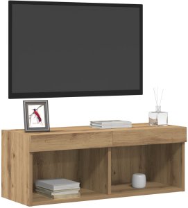 vidaXL Szafka RTV Wykończenie rzemieślnicze Płyta wiórowa Średnia 3