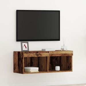 vidaXL Szafka RTV Stare drewno Drewno 80 x 30 x 30 cm 1