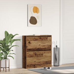 Organizer na buty vidaXL Stare drewno Drewno 80 x 21 x 87,5 cm 1