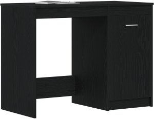 Biurko vidaXL Czarne 100 cm x 50 cm 3