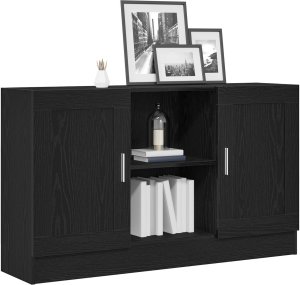 vidaXL Szafka boczna Czarny dąb 120 x 30.5 x 70 cm 3