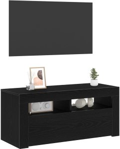 vidaXL Stojak TV Czarny dąb 90 x 35 x 40 cm 3