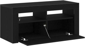 vidaXL Stojak TV Czarny dąb 90 x 35 x 40 cm 4