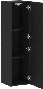 vidaXL Szafka RTV Czarny dąb 30 x 30.5 x 110 cm 2