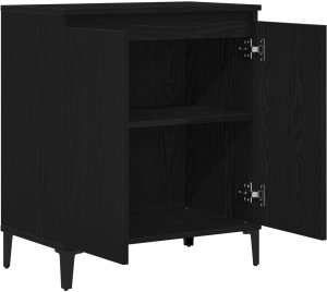 vidaXL Kredens Czarny dąb Płyta wiórowa Standard Kredens Prostokątny 5