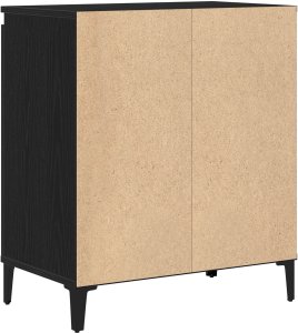 vidaXL Kredens Czarny dąb Płyta wiórowa Standard Kredens Prostokątny 6