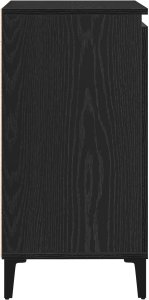 vidaXL Kredens Czarny dąb Płyta wiórowa Standard Kredens Prostokątny 8