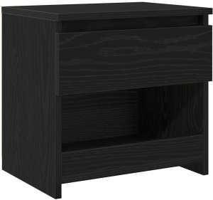 vidaXL Szafka nocna Czarny dąb Materiał drewnopochodny 40 x 30 x 39 cm 2